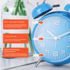 4 Inch Retro Vintage Twin-Bell Alarm Clock Compact Size Alarm Clock Extra-Loud Metal Bell Clock For Nightstand Desk Bookshelf