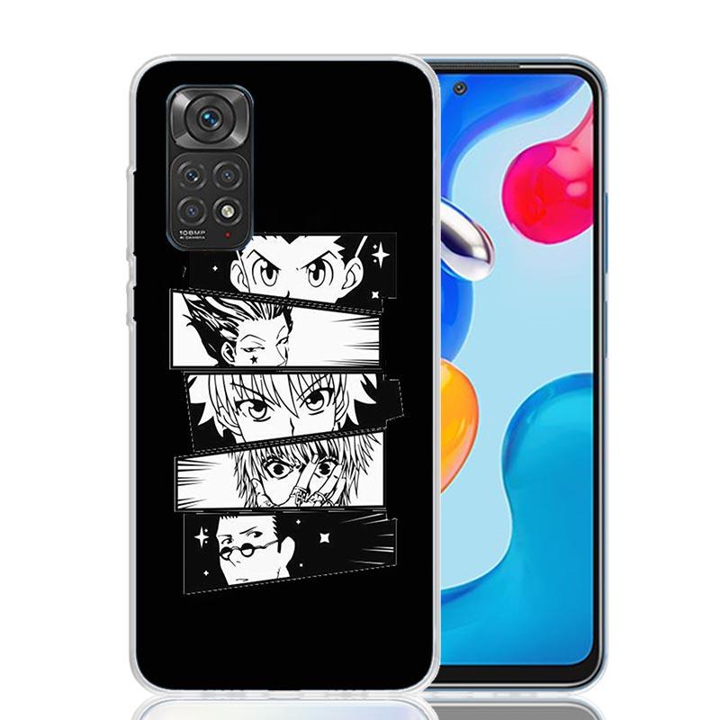 

Black White Hunter X Phone Case For Xiaomi Redmi Note 13 14 15 Pro Plus 12S 12 14S 11S 11E 10 10S 11 11T 5G 4G Cover Coque Redmi Note 13 Pro Plus