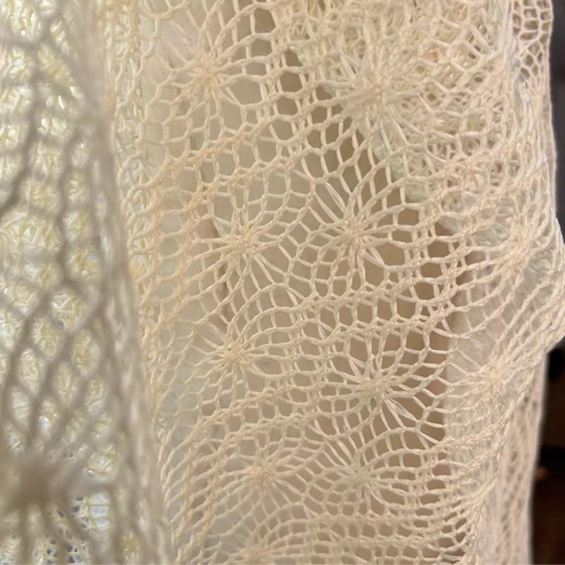 1yard Wave Striped Lace Fabric Hollow-out Tissu Wedding dress,DIY Handmade Clothing Matirial Fabric for Dress