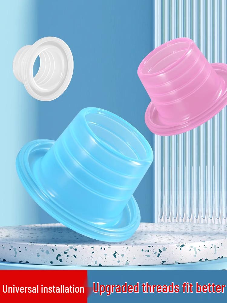 Silicone Sleeve Universal Faucet Sealing Set with Adhesive Pad and Thread Gasket
