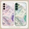 Lucky Butterfly Painting For Samsung S26 S22 S8 S9 S10 S20 Ultra S21 Pro S22 Plus S23 FE S24Ultra S25 Edge S24+ Glass Phone Case