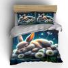 "Dreamy Bunny Bedroom Decoration Set" Multiple Sizes Kid's and Adults' Bedroom Exquisite 3PC Bedding Set Gift