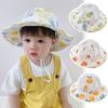 Thin Children Sun Hat Fruit Print Sun Protection Hat UV Protection Bucket Hat  Beach Travel