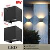 2Pcs LED Wall Light Waterproof Wall Light 6W 12W Outdoor Garden Light AC85-265V Indoor Wall Light Living Room Home Stair Surface Porch Light