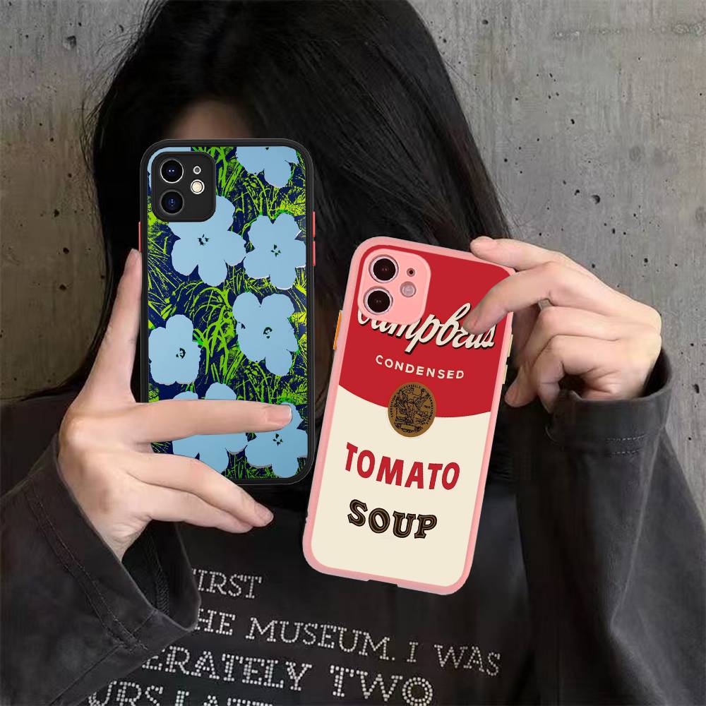 Andy Warhol Art Matte Transparent Phone Cover For IPhone Case 16 15 14 13 12 11 Pro Max X XS Max Plus