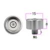 Small Bullseye Spirit Level Nivel Bubble Bead with Screw M6 M10 1/4 3/8 Inch Leveling Tool With Nail Dia 13mm 15mm 18mm1PCS