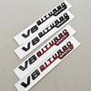 3D ABS Black Car Letters Logo E63S E63 V8BITURBO 4MATIC Fender Side Badge Rear Trunk Emblem Decals For Mercedes Benz AMG E63 S