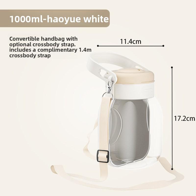 

Large-capacity Dog Outdoor Water Bottle Portable Pet Drinking Fountain for Outdoor Pets Dog Drinking Cup Travel Cup Folding Water Bottle white [1000ml]
