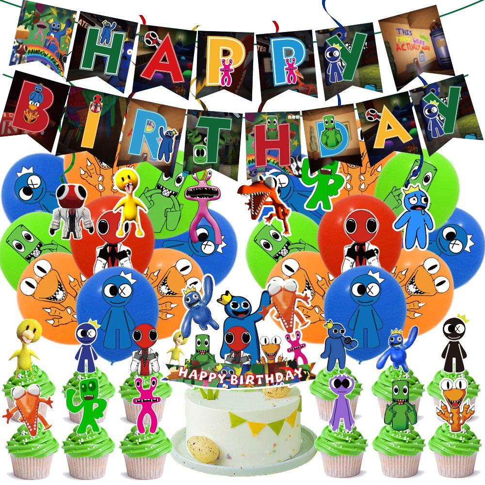 Çocuklar İçin Muhteşem Bir Doğum Günü Kutlaması İçin Roblox Rainbow Friends Parti Malzemeleri