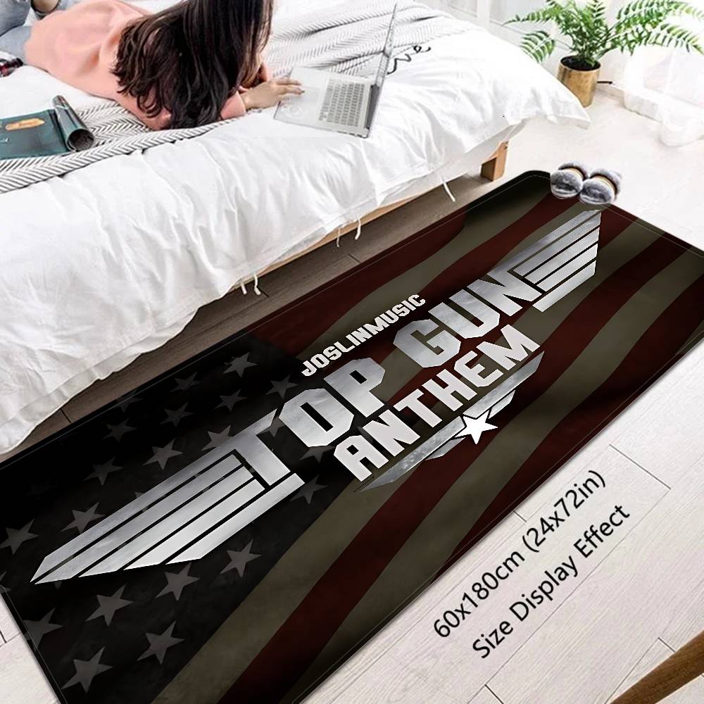 T-Top Gun Floor Mat Retro Multiple Choice Living Room Kitchen Rug Non-Slip Modern Home Decor