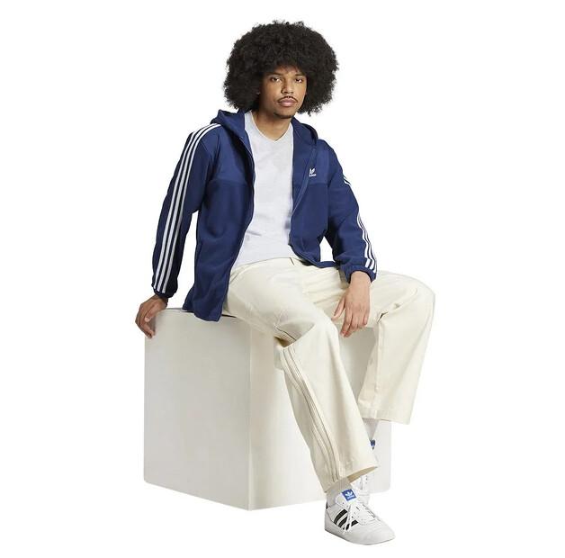 Adidas Originals Adicolor 3 Stripes Teddy Fleece Full Zip Sweatshirt