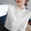 Wiosenne i jesienne damskie bluzki z długim rękawem w koreańskim stylu, luźne, Yankee Tops, duże rozmiary