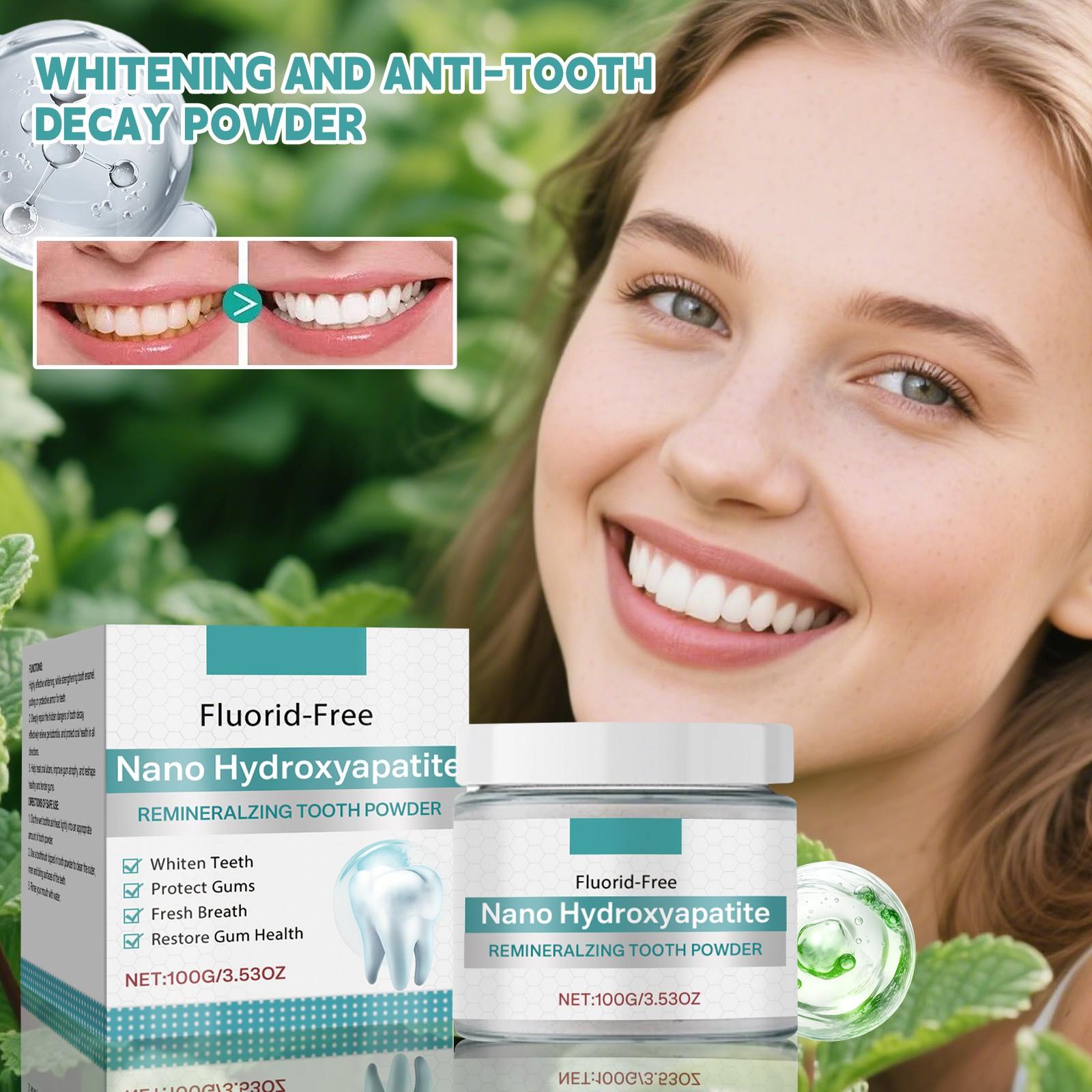 

Отбеливающий порошок для зубов, эффективно укрепляет зубную эмаль и освежает дыхание 50 г One Size белый