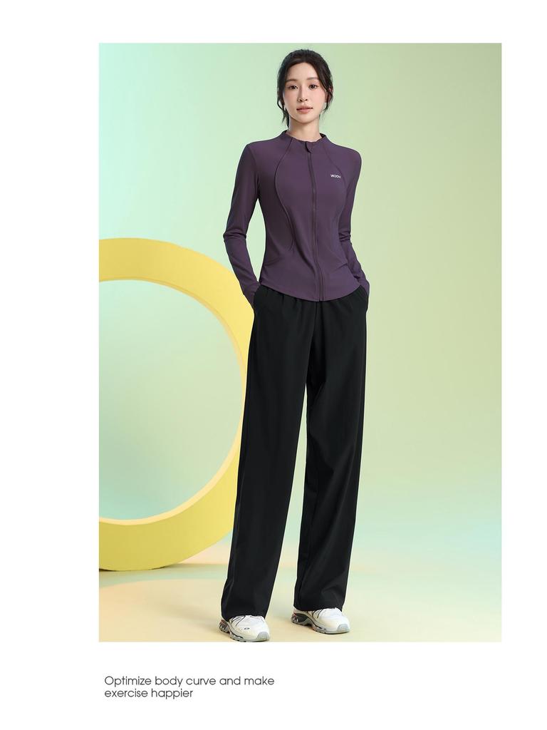 Women's Quick-Dry Long Sleeve Fitness Set for Badminton, Running, and Outdoor Sports - Autumn/Winter Collection