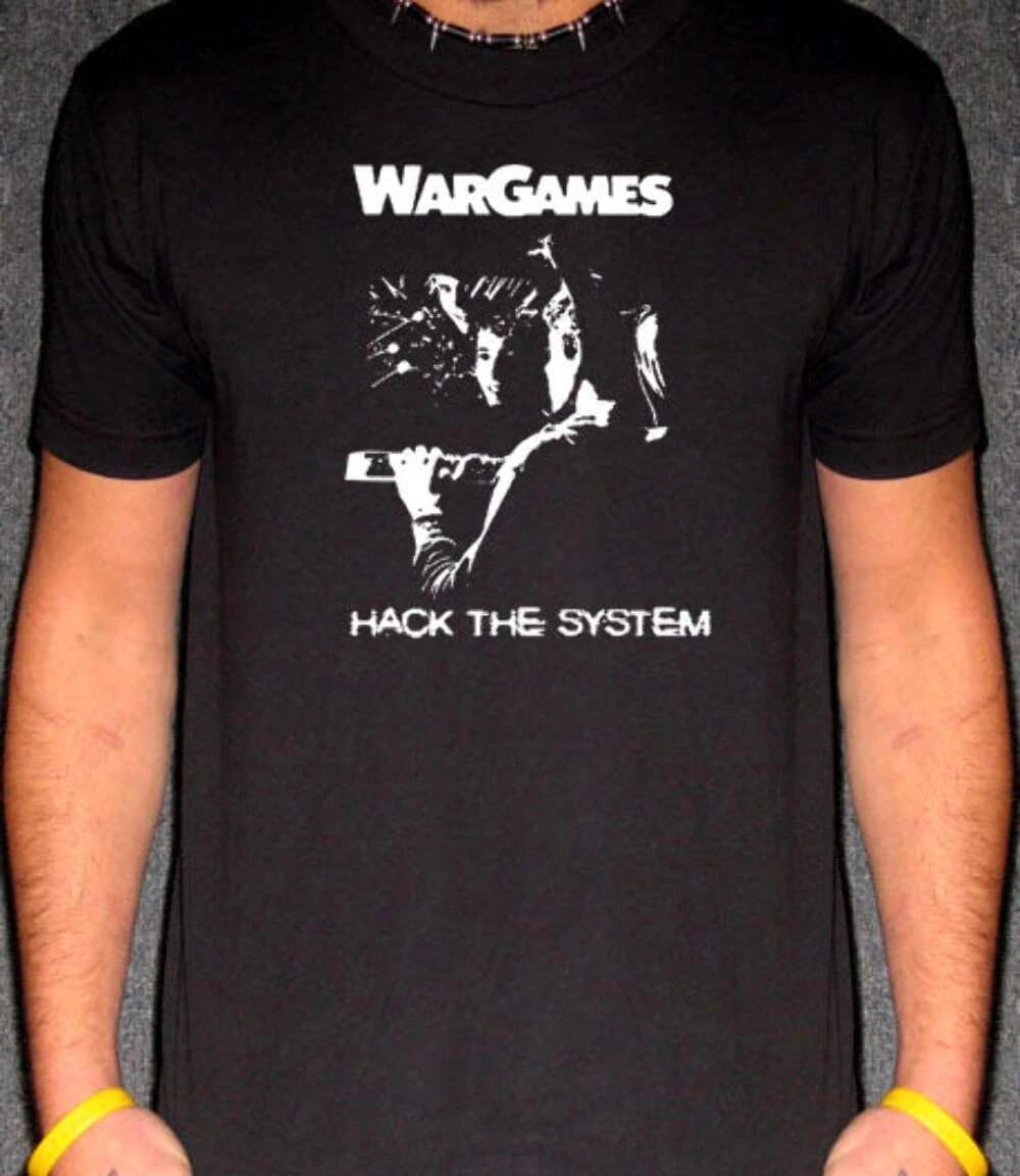 WarGames Hacker T-Shirt – Retro Computer Nerd Movie Tribute L