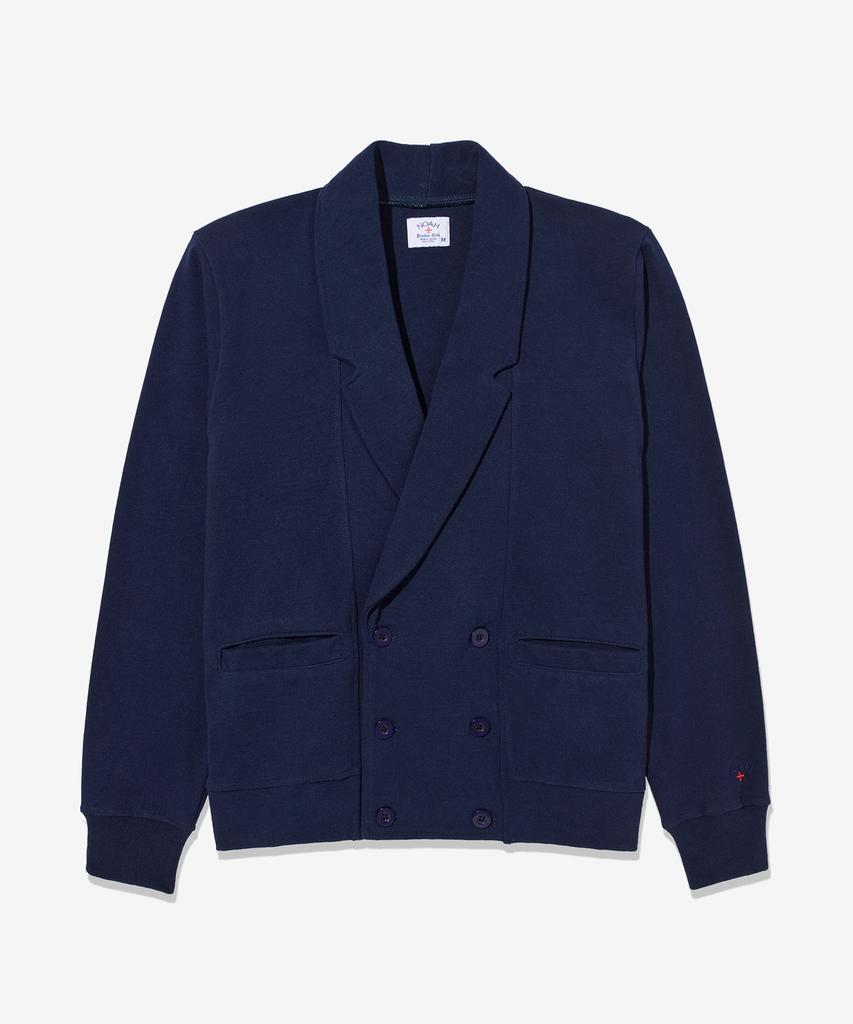 Noah (U) Double-Breasted Rugby Cardigan Navy