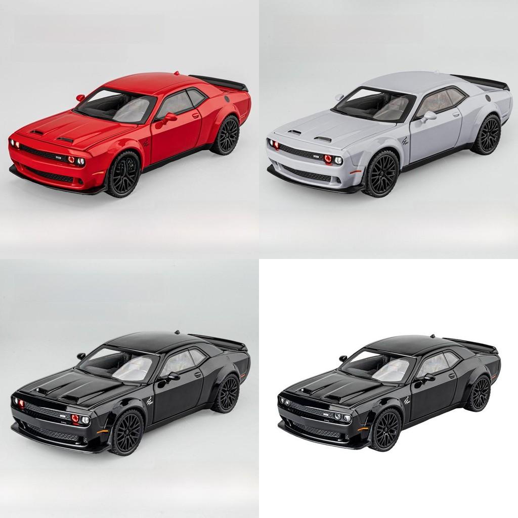 Alloy Challenger Hellcat Toy Car With Light Sound And Operation Inertia