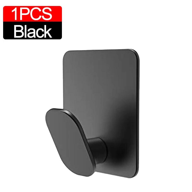 10/1pc Stainless Steel Wall Hooks Bathroom Robe Hook Adhesive Key Clothes Hanger Towel Holder Kitchen Bathroom MultiPurpose Hook