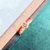 Medieval Personality Retro Dream Pink Butterfly Enamel Drip Open Ring Exquisite Light Luxury Pattern Ring
