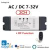 Wifi Wireless Switch Smart Module,2CH DC12V 32V AC 110V 220V,Inching Self-lock,RF433,NO,NC,COM.10A Relay,eWeLink APP Control