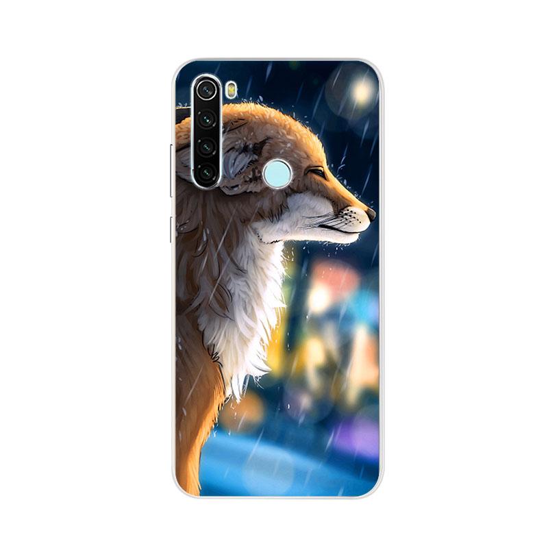 Phone Case For Xiaomi Redmi 9 8 8A 7 9A 9C 7a 9T Note10 5G Note 9 8T 7 Pro 9s Animal Raccoon Fox Silicone TPU Soft Back Cover