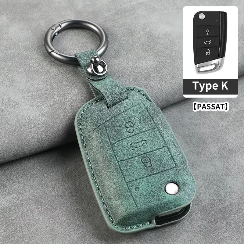 Leather Car Key Cover Case for VW Volkswagen Tiguan MK1 MK2 Magotan Passat B5 B8 Polo Golf 4 5 6 7 Mk7 Jetta POLO Eos Scirocco