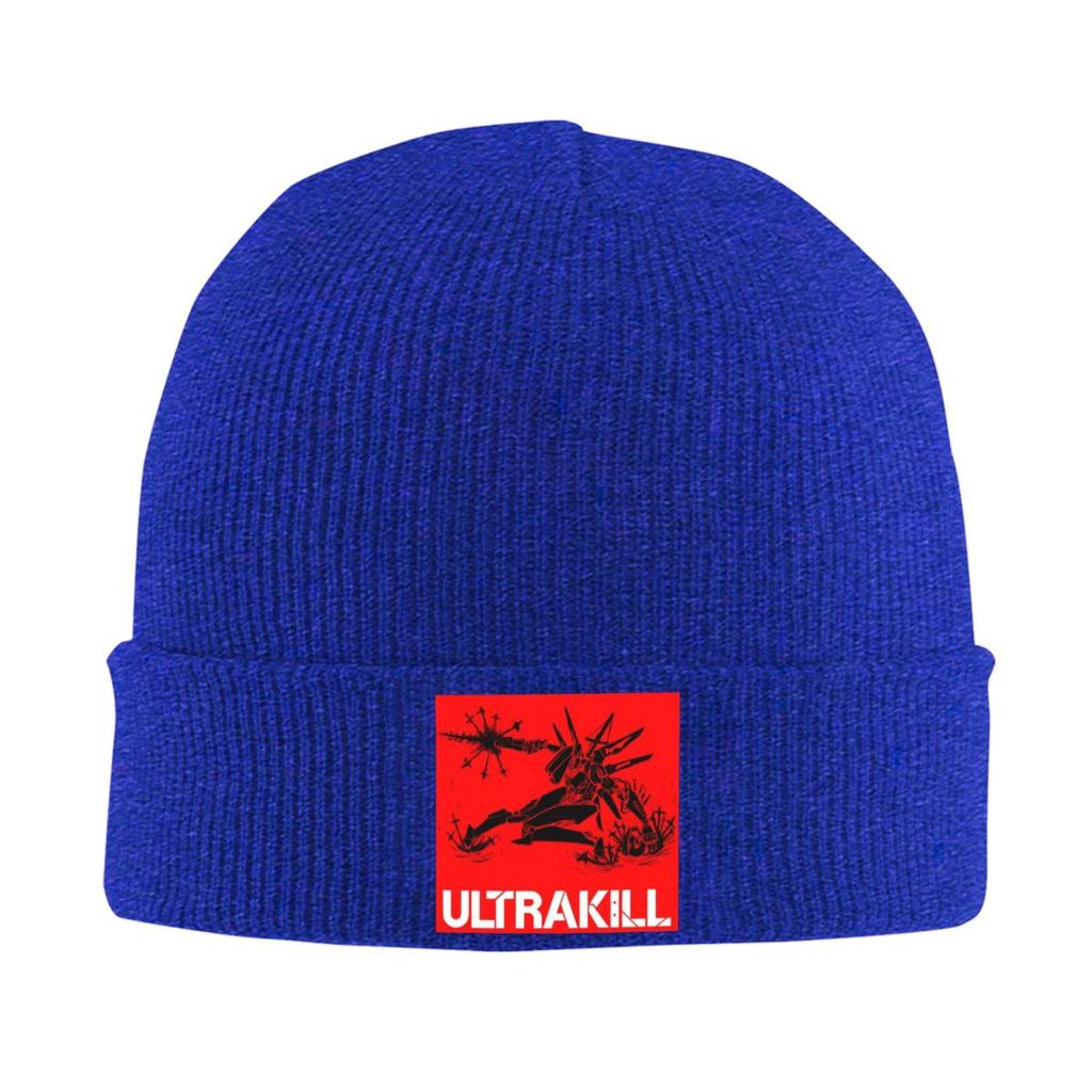 Accessoires de jeu vidéo Ultrakill Bonnet chaud en tricot Bonnet d'hiver Bonnets Skullies Bonnets Hip Hop pour unisexe