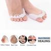 Toe Separators For Overlapping Toes, Gel Silicone Toe Straightener Corrector, Toe Spreader Spacers For Hallux Valgus Tailors Claw And Crooked Toes