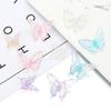 10Pcs Acrylic 3D Butterfly Charms Color Plated Loose Spacer Bead for Jewelry Making Accessories DIY Bracelet Earring Phone Chain