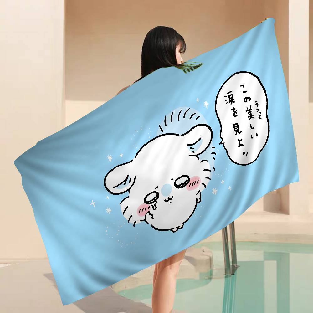 Cartoon M-Momonga Anime Beach Swimming Towel Soft Absorbent Washcloth Children's Gifts for Kids Travel Camping Gym