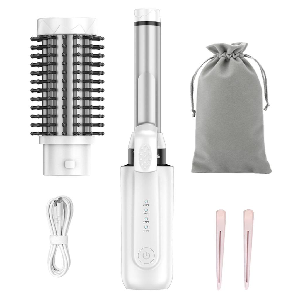 Kabelloses 3-in-1 Locken- & Glätteisen mit austauschbaren Aufsätzen und Ionentechnologie