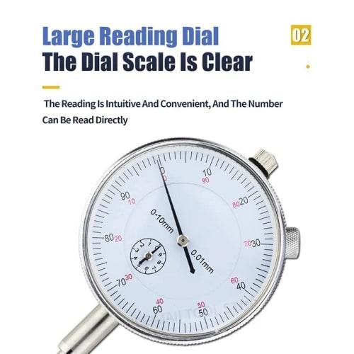 Hobbyant Dial Gauge Magnetic Holder, Dial Gauge Magnetic Stand Base, Micrometer Measuring Tool (Type: 30mm) (1 piece)