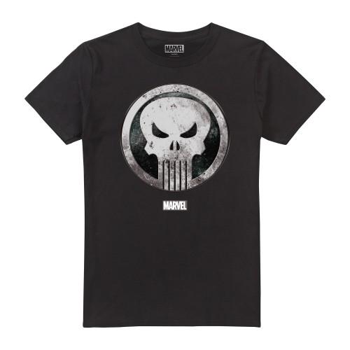 The Punisher Mens Skull Badge T-Shirt
