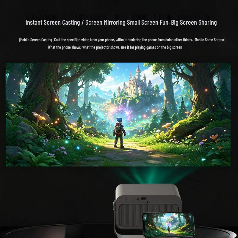 Portable Ultra HD Mini Projector for Smartphone Direct Projection