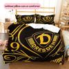 Dynamo Dresden  Pattern Bedding Quilt Set  Home Decoration  Gift (1 * Duvet Cover + 2 * Pillowcase  Without Core)