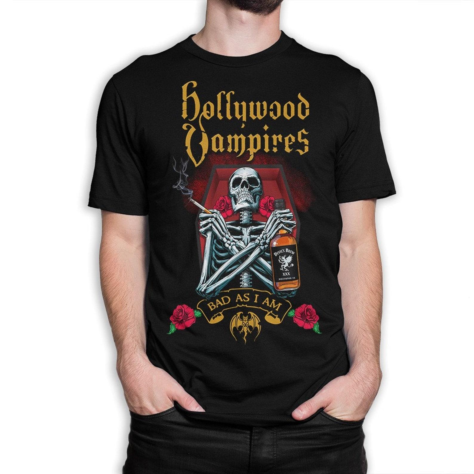Hollywood Vampires As Bad as I Am T-Shirt, Men s Women s Sizes (met-060) M