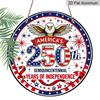 2D Flat Aluminum Wall Hanging with A U.S. Independence Day Theme. Available in Various Sizes. Suitable for Living Rooms, Cafes, Front Doors, Porches