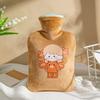 Hot Water Bottle, Water-Filled Warm Water Bag, Explosion-Proof, Large Size for Applying on the Stomach, Special for Girls during Their Period, Small