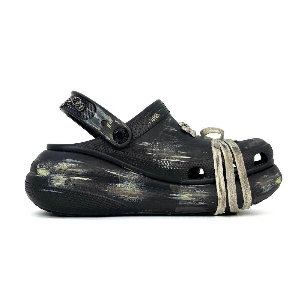 Crocs Undercurrent Saint Classic Crush Clog EVA Clogs Unisex Black 207521-001(team1134-)