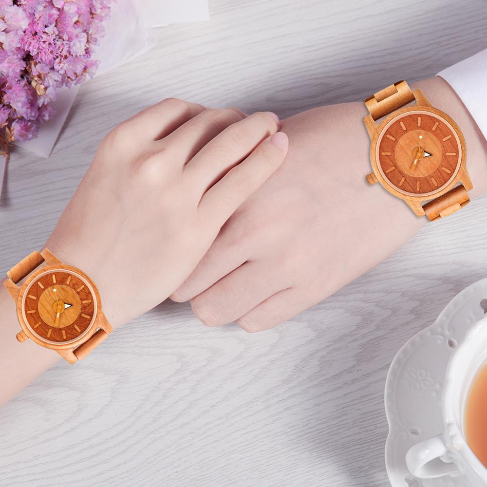 Fashion Men's Wooden Watch Multi-functional Quartz Movement Elegant Blend of Nature and Technology for Women Watch