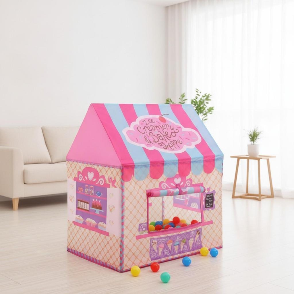 Ice Cream Shop Tent Foldable Bakery Play Lightweight for Toddlers