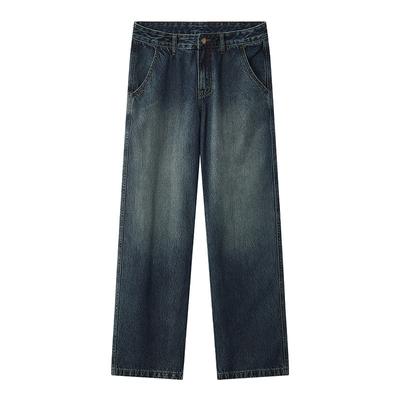 Retro Harun Jeans for Men's Fall New Large Size Japanese Dad Pants