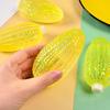 Glitter Corn Squeeze Toy Slow-Rising TPR Fidget for Stress Relief Realistic Vegetable-Shaped Decompression Gadget for Kids Adults