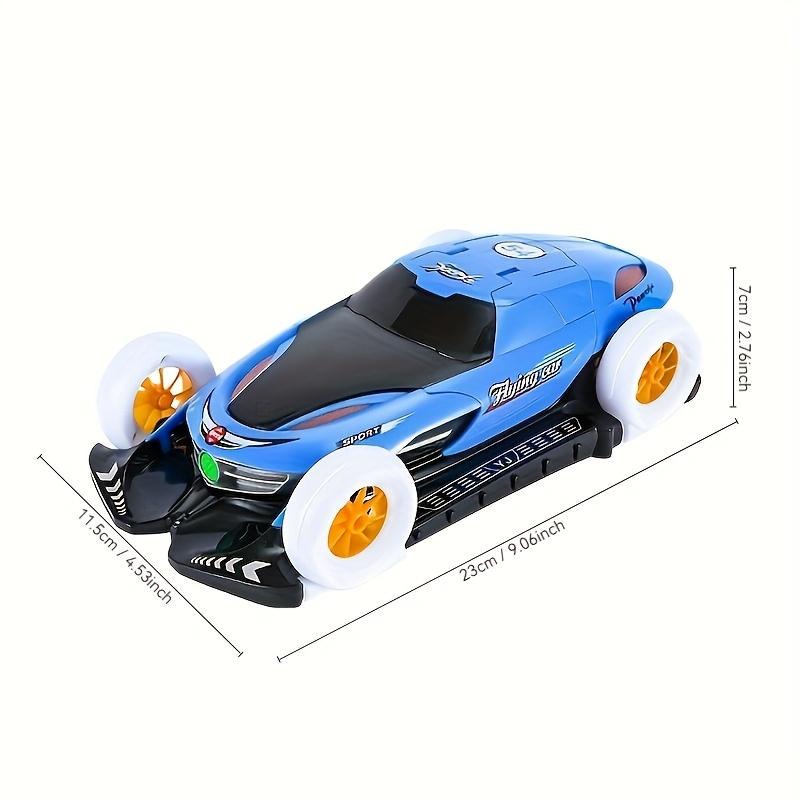 360° Automatic Rotating Four Wheel Flying Car with Dynamic Music And Crane Style Doors, a Electric Toy Vehicle.