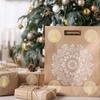 500 Pcs Clear Decorative Sticker Merry Christmas Sticker Envelope Seals Christmas Tree Label for Craft Decoration