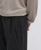Musinsa Standard Real Wide Hidden Banding Slacks [Dark Gray]