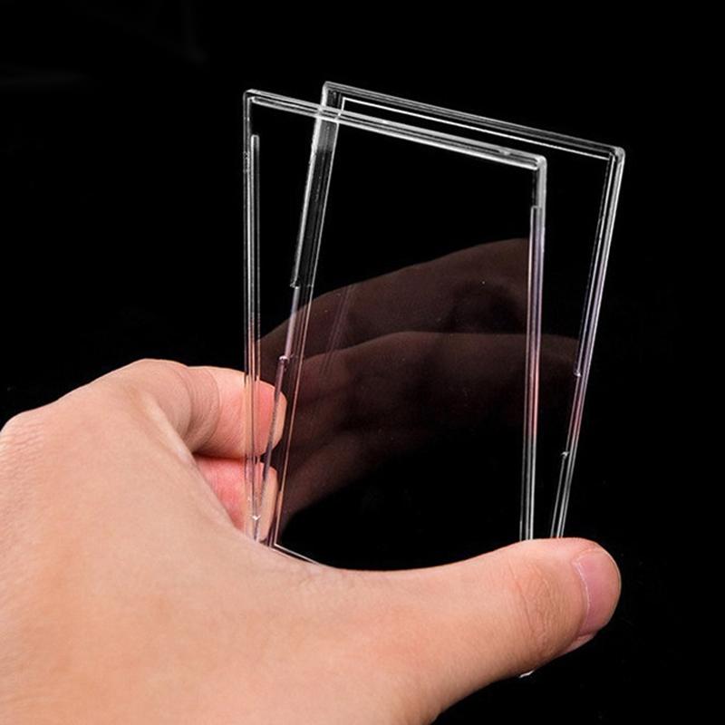 4~12pcs Card Display Holder Protection Cover Cards Storage Supplies Acrylic Transparent MIni Photo Frame Home Decoration TMZ