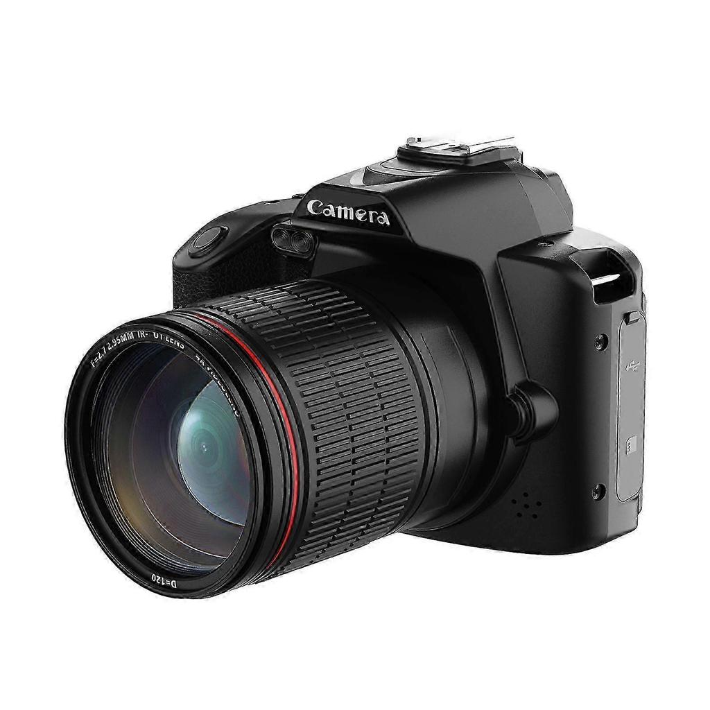 4K WiFi Digital Camera with 64MP Dual Lens 3 Inch IPS Screen 16x Optical Zoom Night Vision and External Battery