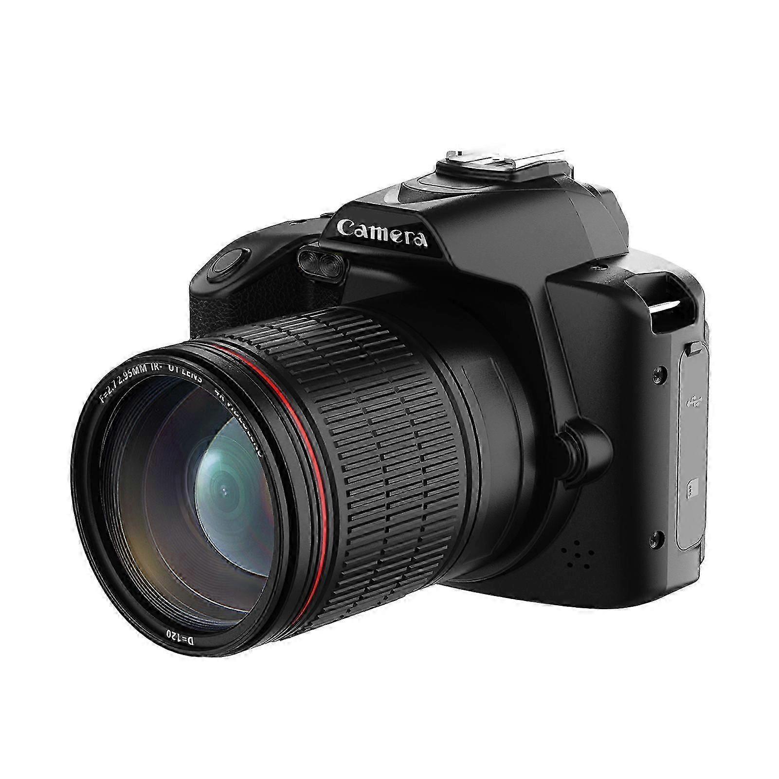 Needme-germanst 4K WiFi Digitale Camera met 64MP Dubbele Lens 3 Inch IPS Scherm 16x Optische Zoom Nachtzicht en Externe Batterij