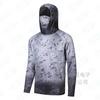 Men's sunscreen clothing summer UV protection breathable quick drying outdoor fishing clothing Luya fishing clothing hooded with mask